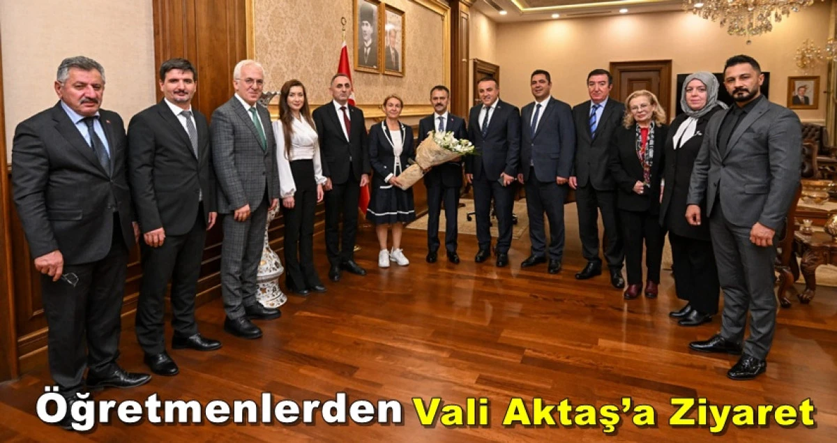 24 Kasım Öğretmenler Günü Münasebetiyle Öğretmenlerden Vali Aktaş’a Ziyaret