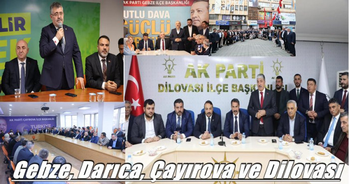AK Parti teşkilatları Gebze, Darıca, Çayırova ve Dilovası'nda bayram coşkusu