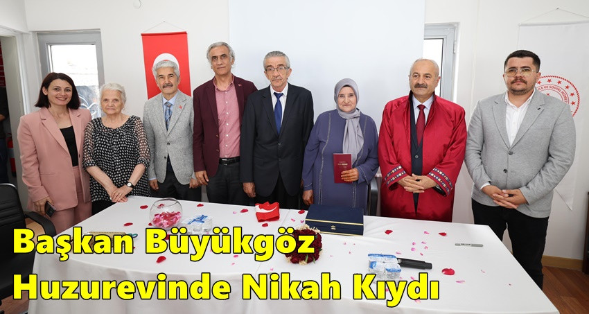 Başkan Büyükgöz Huzurevinde Nikah Kıydı