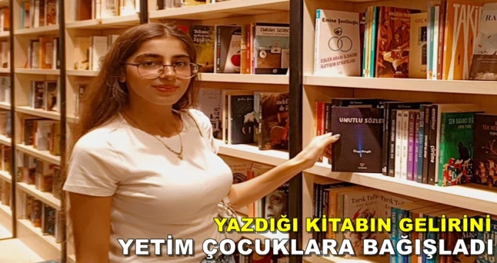 DİLOVASI'NDA  KİTAP YAZAN ÖZGE  KİTABIN GELİRİNİ YETİM ÖĞRENCİLERE BAĞIŞLADI