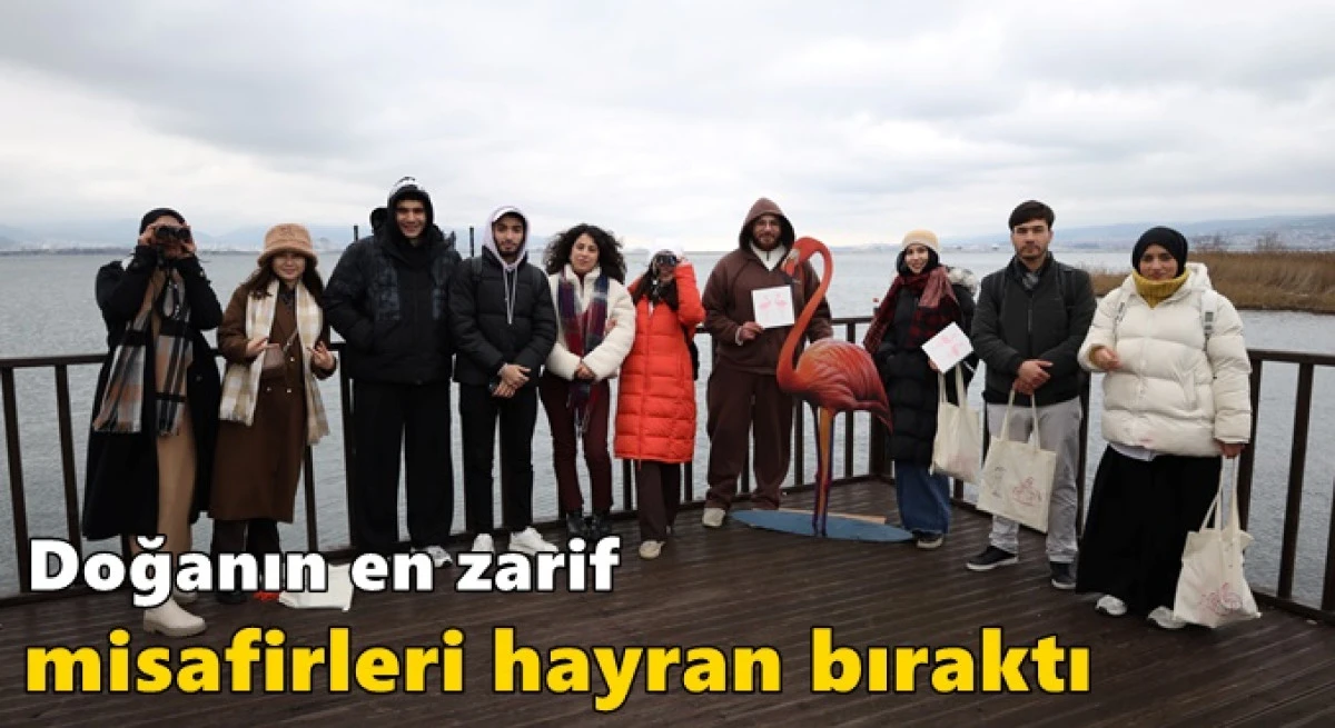 Doğanın en zarif misafirleri hayran bıraktı