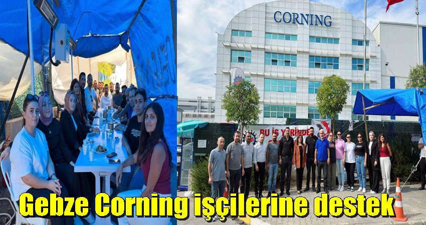 Gelecek Partililerden Gebze Corning işçilerine destek ziyareti