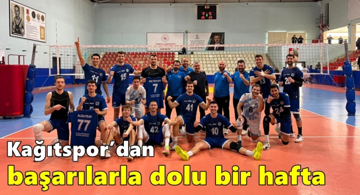 Kağıtspor&rsquo;dan başarılarla dolu bir hafta