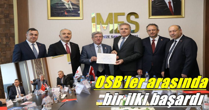 KOCAELİ’DE BİR İLK! İMES OSB ÖZEL İSTİHDAM BÜROSU BELGESİNİ ALDI