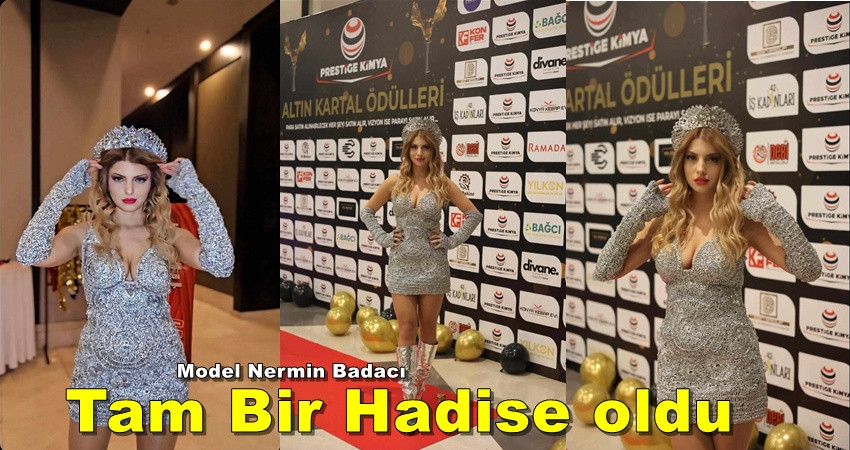 Kraliçe ünvanına sahip güzel Model Nermin Badacı Tam Bir Hadise oldu