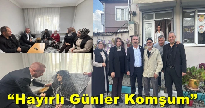 MHP Dilovası’ndan  Demirciler Köyüne “Hayırlı Günler Komşum” ziyaretleri