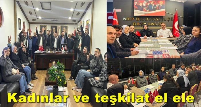 MHP Dilovası’ndan örnek toplantı: Kadınlar ve teşkilat el ele