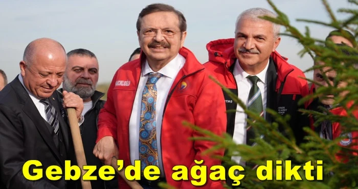 TOBB Başkanı Hisarcıklıoğlu, Gebze’de ağaç dikti