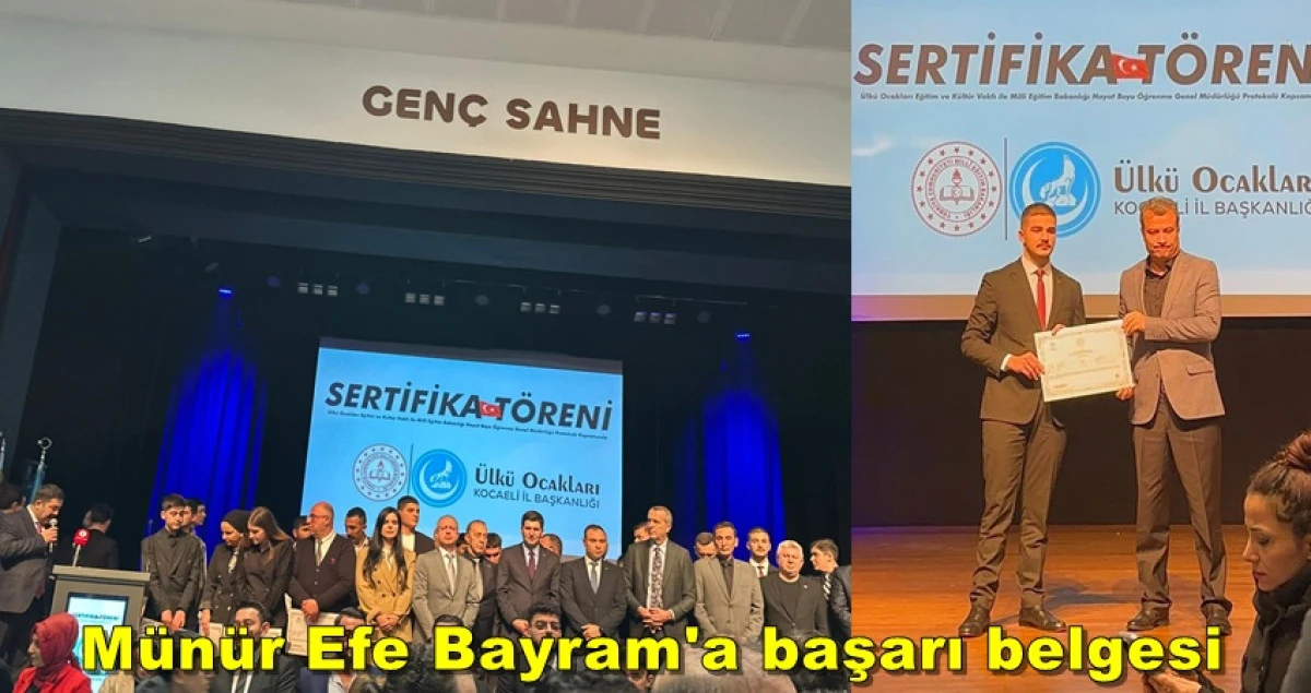 &Uuml;lk&uuml; Ocakları&rsquo;nda eğitim başarısı sertifikayla kutlandı